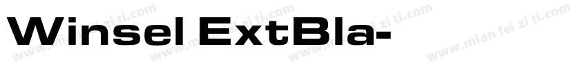 Winsel ExtBla字体转换